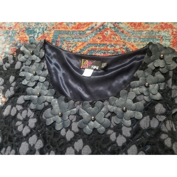 Yumi, size 8 burnt velvet dress - Picture 12 of 13